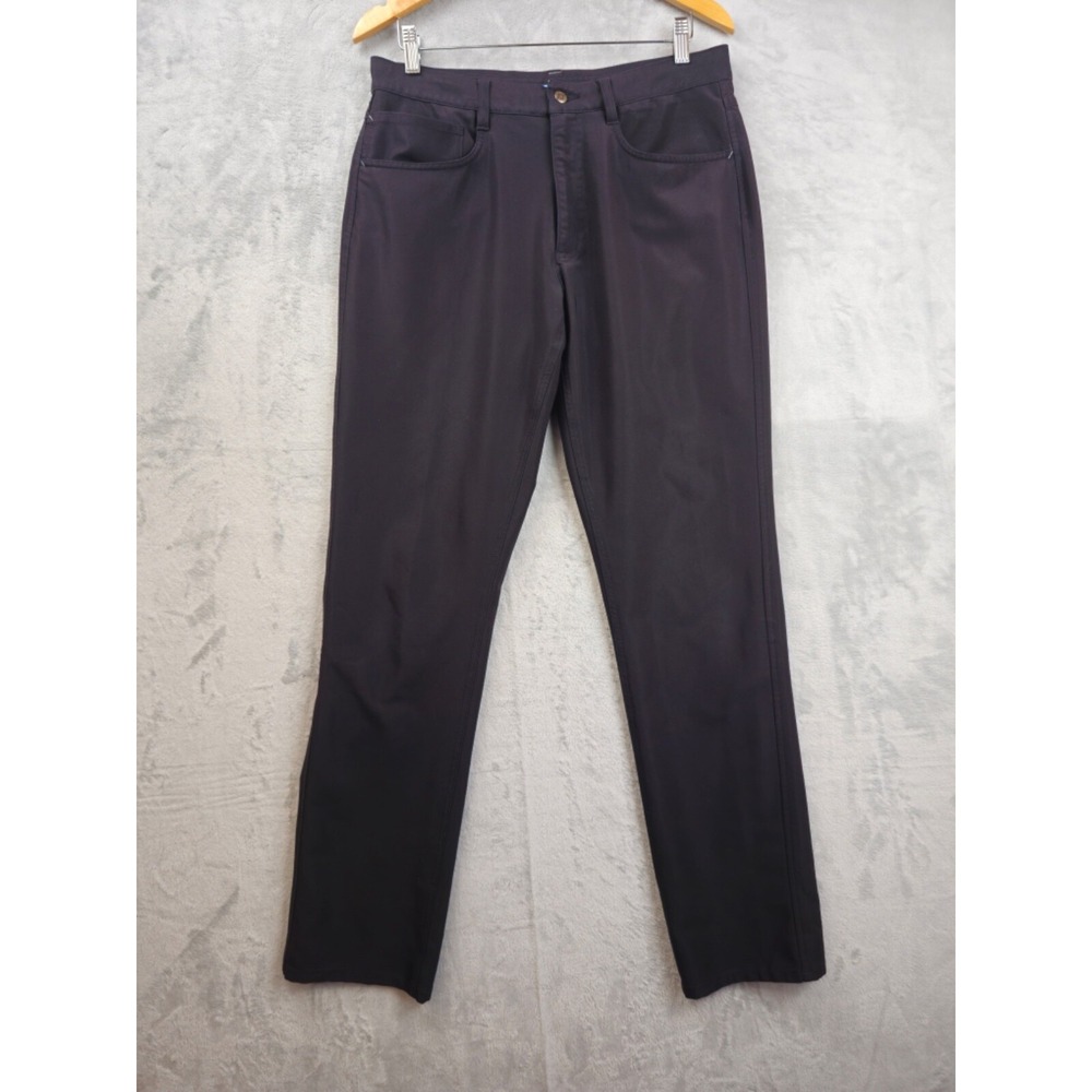 Footjoy Pants Mens 33x33.5 Black Golf Performance Stretch Athletic Fit Chino